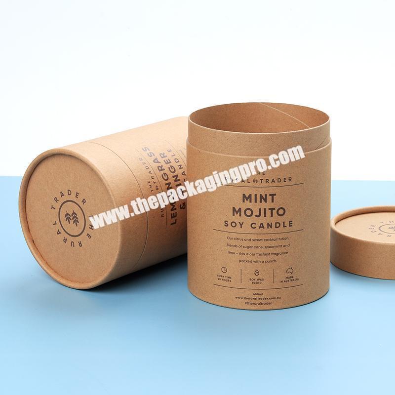 China factory direct Recyclable cardboard paper tube packaging custom logo round flower box