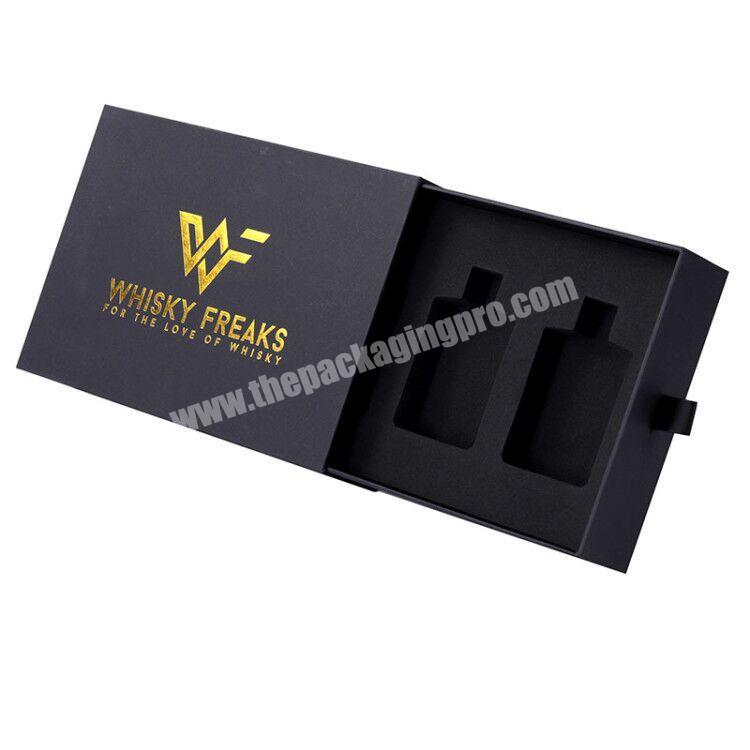 Luxury paper boxes skincare and cosmetics set packaging with foam insert
