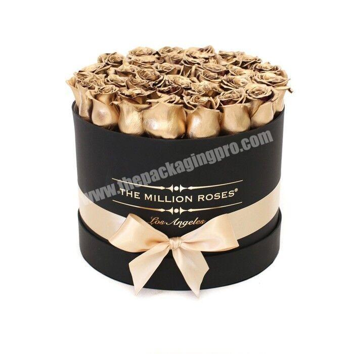 Luxury  round flower box wedding gift box for paper cardboard boxes for flowers