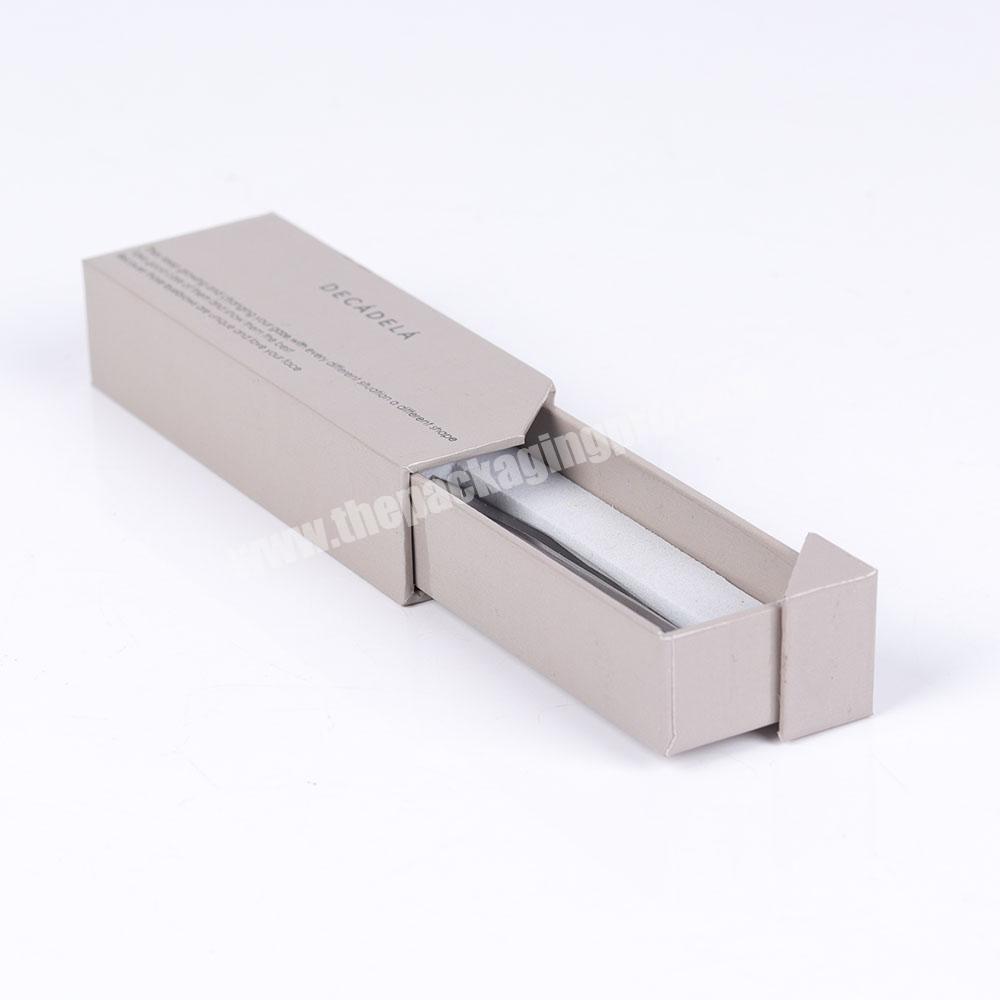 Luxury wholesale paper  tweezer spackaging box with eva insert