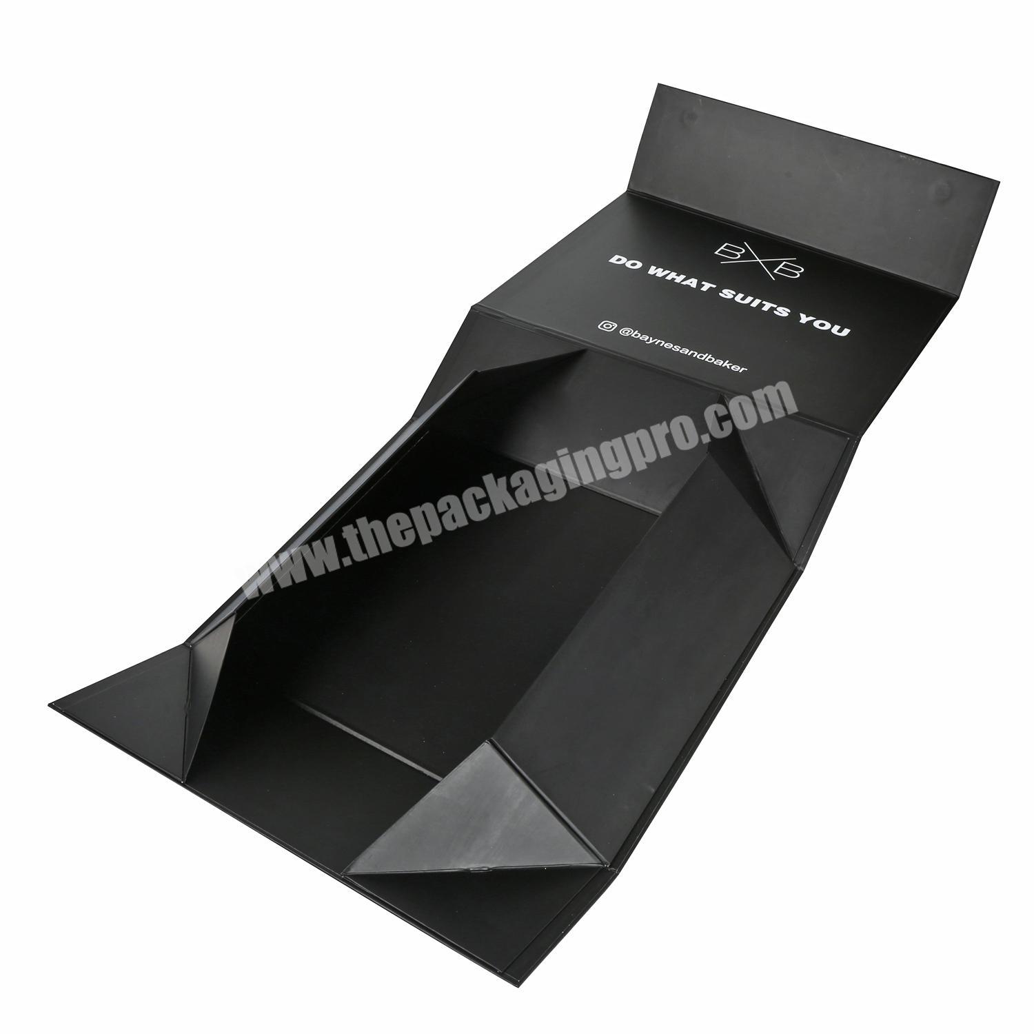 Manufacturer Custom Foldable Packaging Box Black Cardboard Box Folding Box Board