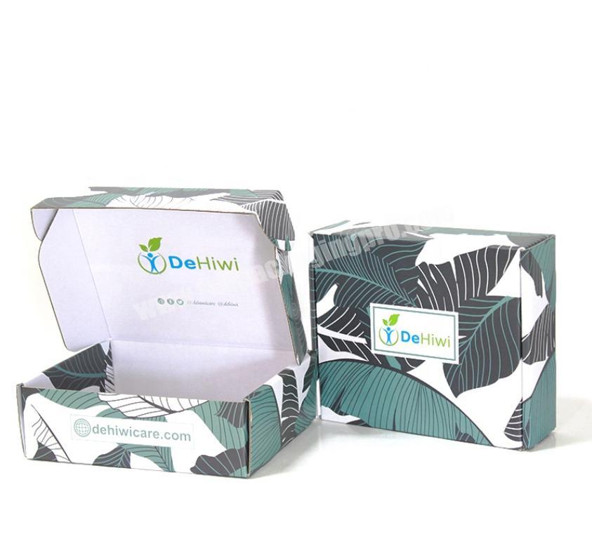 Manufacturer customized logo Recyclable material corrugated box clothes cajas carton packaging mailer boxes