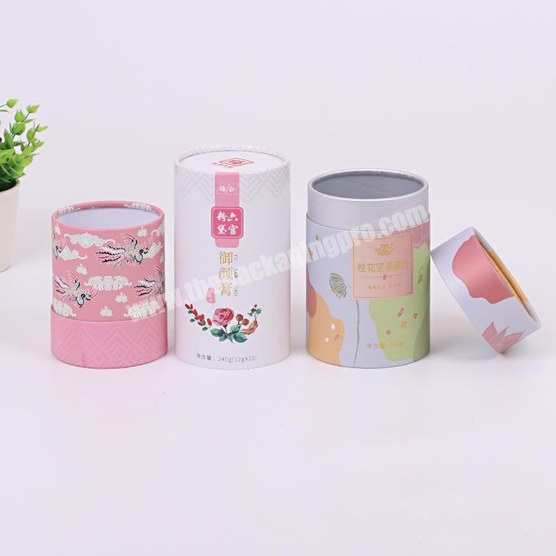 Manufacturers custom flower tea paper packaging jars, a large supply of exquisite gift customization packaging kraft paper tube