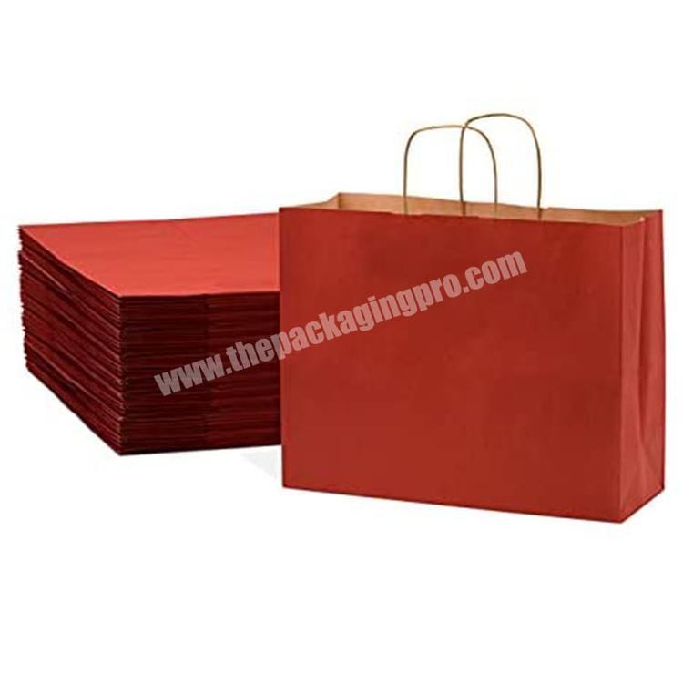 Manufacturers custom printed luxury gift craft paper shopping clothing bag