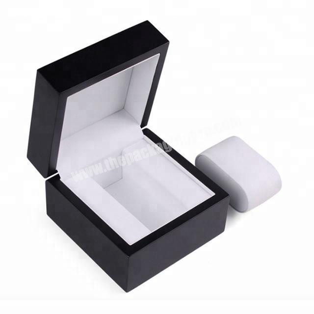 Matt finish watch packing box printing luxury boxes hard paper gift casebox with lid packaging