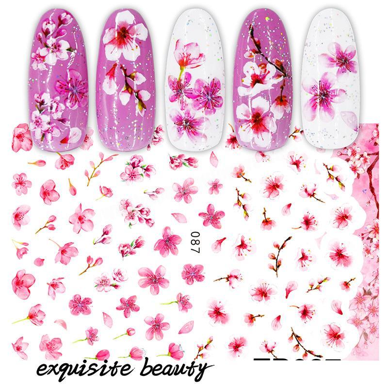 New Arrival Customized DIY Professional  Strong Glutinous Nail Sticker Printed For Sale