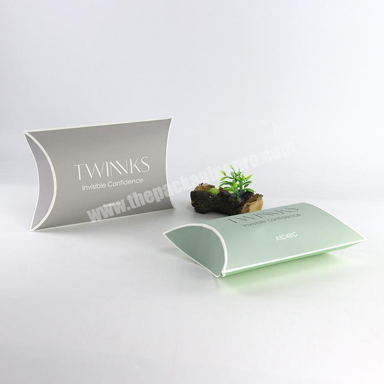 New Design Custom Logo PrintingPackaging Box Hot Sale Pillow Shape Paper Gift Box
