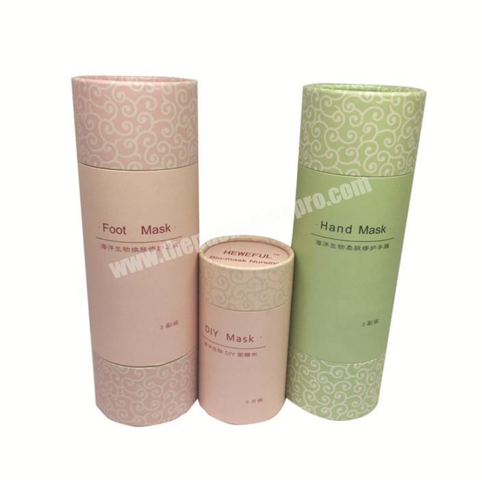 New design eco friendly packaging for cosmetic round cosmetic box round empty mini lip gloss paper tube custom