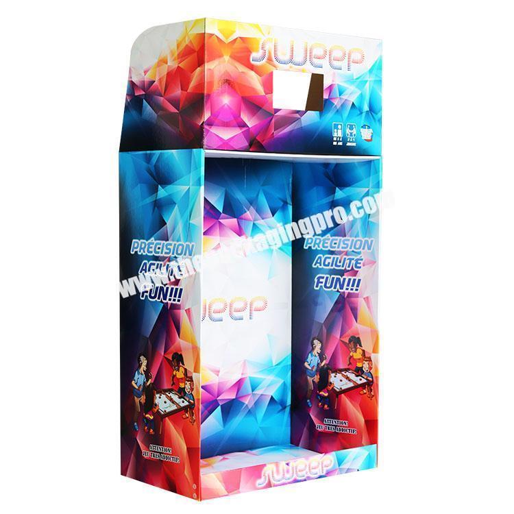 New design good quality paperboard retail store  large product display stands