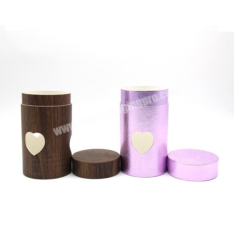 Nice  Design Luxury Cardboard Bottle Display Packaging With Unique Window  Paper Round Tube Gift Box For Festival