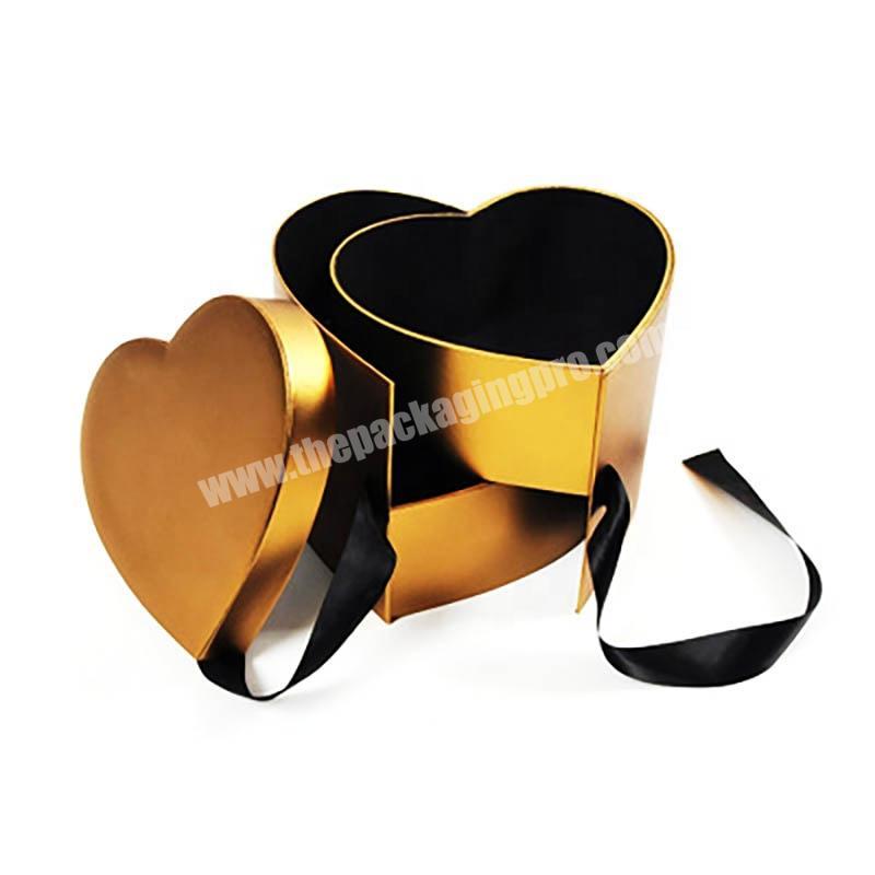 Nice design soy candle gift box small foil paper heart shaped gift box packaging for candles