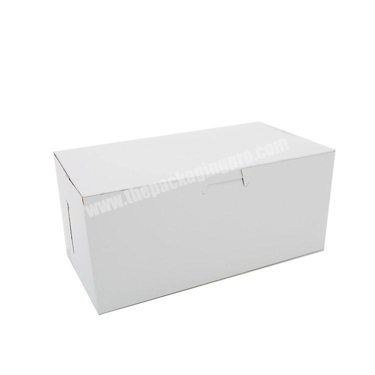 Non Window Premium Clay Coated Kraft Paperboard packaging craft Paper White Lock Corner Bakery Box