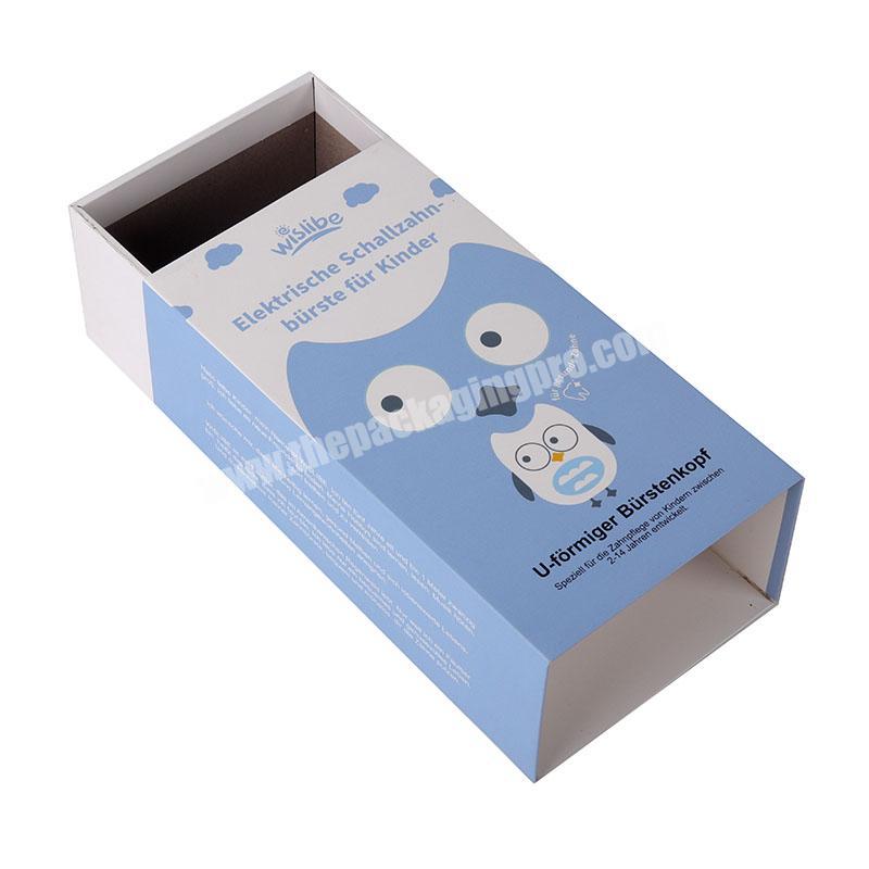 OEM Paper sleeve custom matte black card sliding drawer box for socks packaging paper gift box