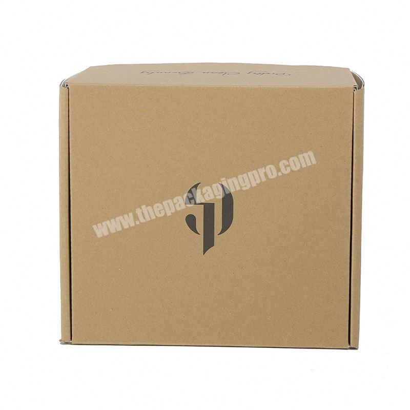 OEM Service private logo folded brown E level corrugated cup paper packaging box