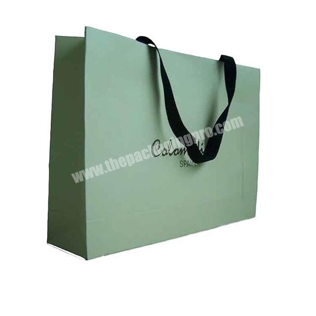 OEM custom cardboard strong bottom handbag shop shopping bag