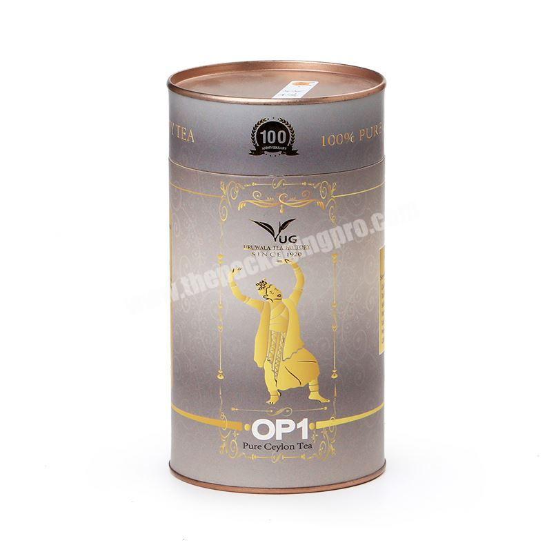Oem Custom Eco Friendly Tea Packing Cylindrical Paper Tubes