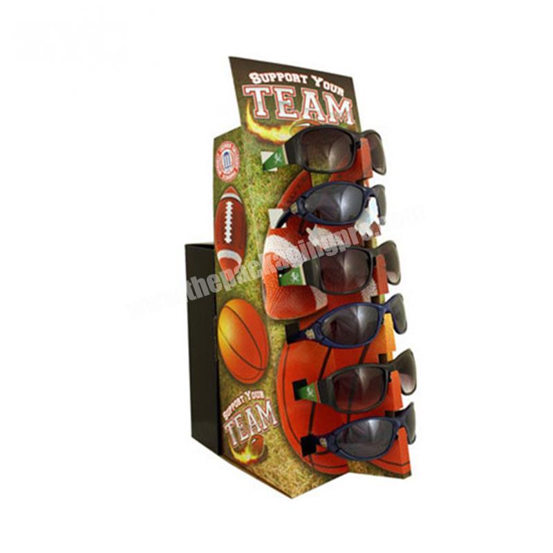 POP UP Cardboard Sunglasses Cardboard Counter Top Display Paper PDQ Stand For Eyewears