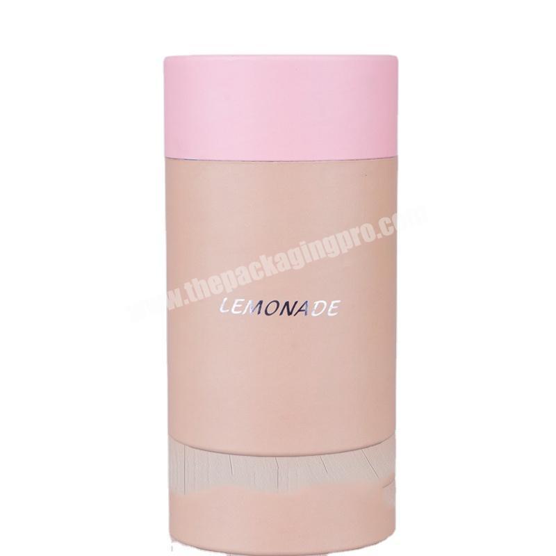 Packaging custom round paper tube cylinder round box and CMYK printing packaging for cosmetic