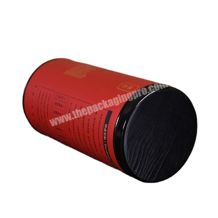 Packaging custom round paper tube cylinder round box and CMYK printing with tea