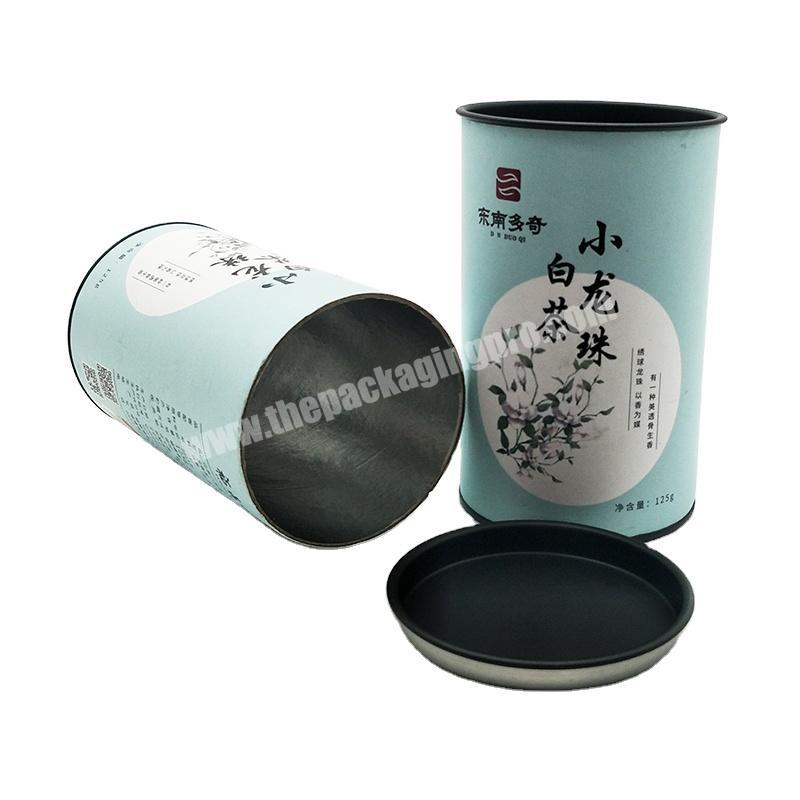 Packaging custom round paper tube cylinder round box with iron lid that will convince to store