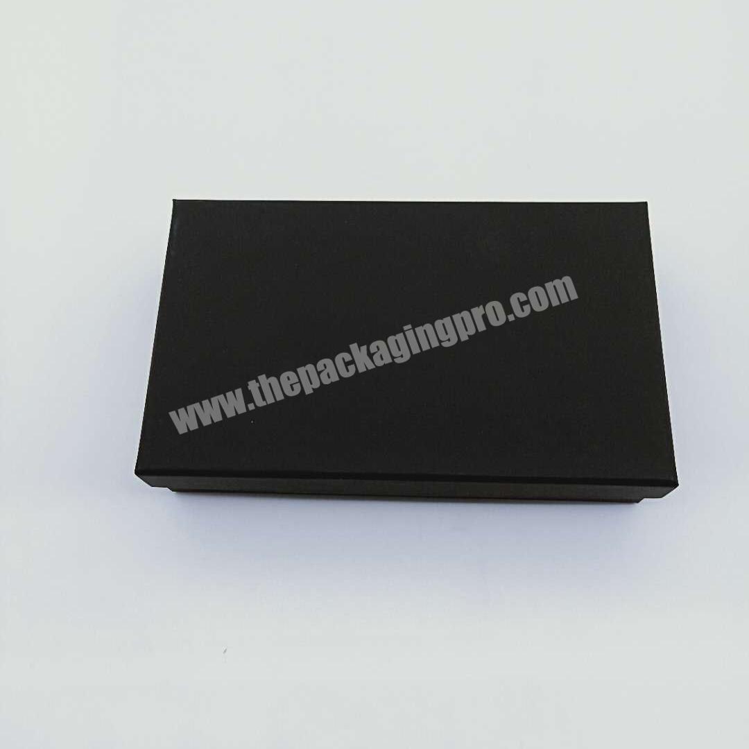 Manufacturer Packaging electronic gift box matt black top and bottom luxury