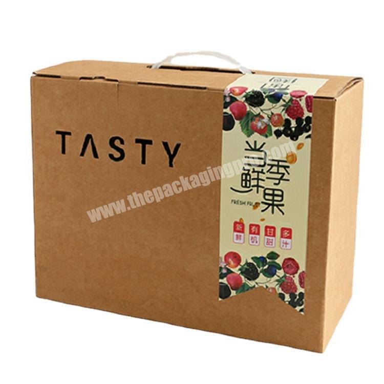 Paper Packaging Portable corrugated box fruit nut gift box food packaging box