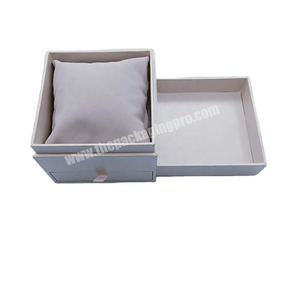 Paper luxury leather watch foam gift wrapping box