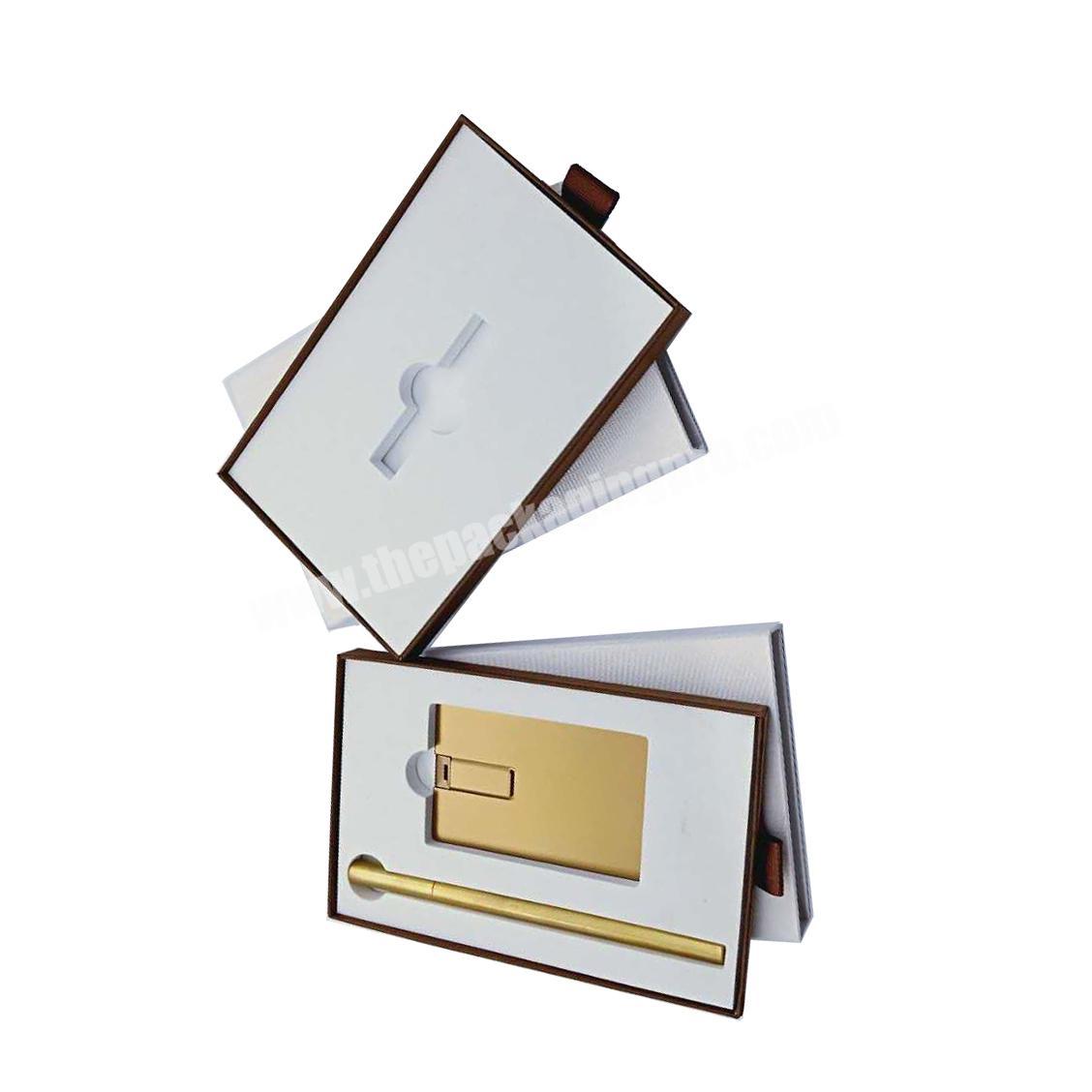 Custom Pen box gift packaging cardboard paper power bank packing boxes for set