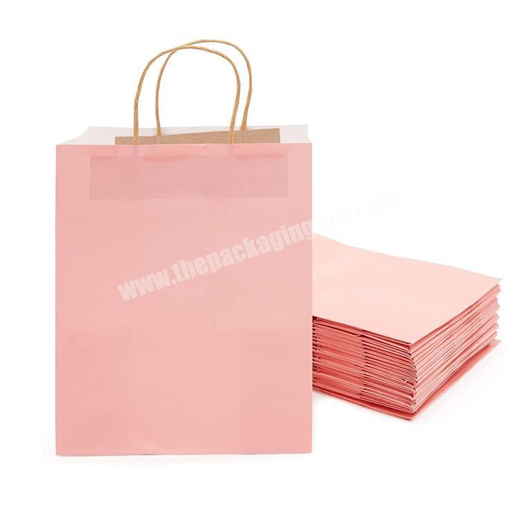 Personal luxury boutique  jewellery wedding fancy pink gift craft paper bags