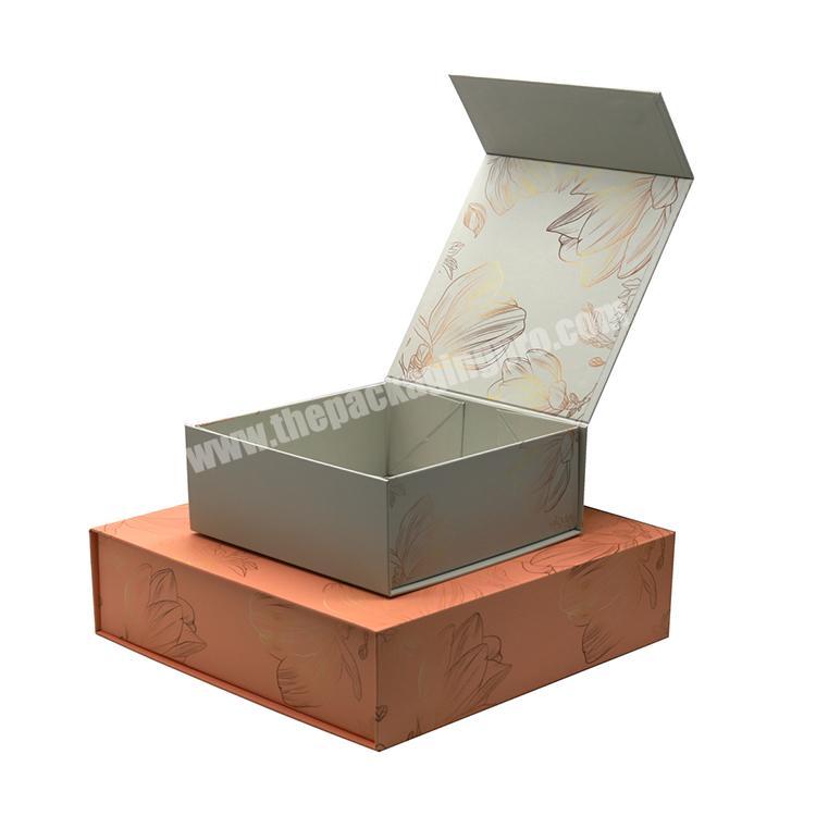 Personalised cardboard caja de regalos Custom paperbox luxury pink magnet Giftbox