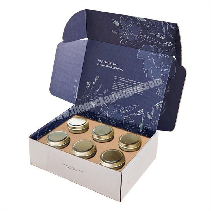 Personalized Luxury Empty votive candle jar packaging gift boxes cardboard Custom caja para vela candle box packaging
