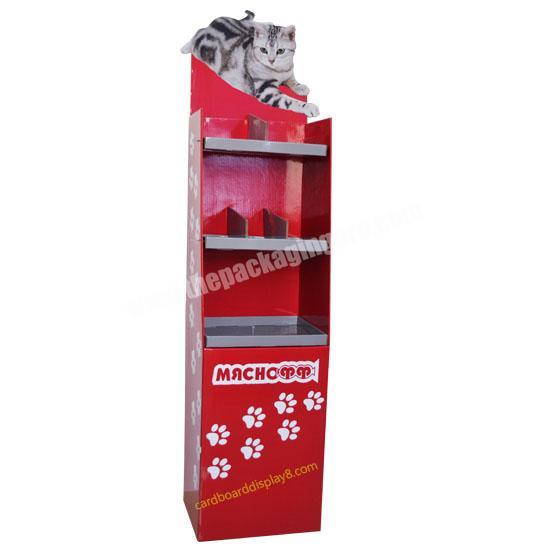 Pet Toy Store Retail Display Racks Cardboard Display Stand Promotional Pet Shopping for Online Display Stand