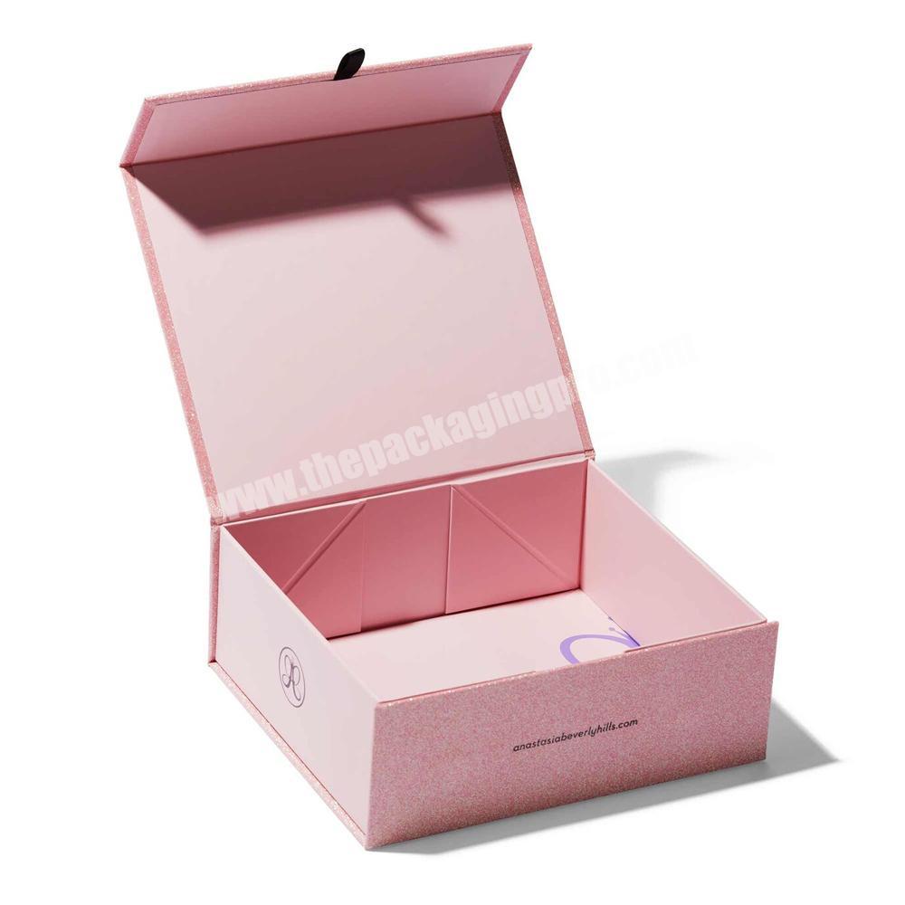 Premium Pink Packaging Box Custom Logo