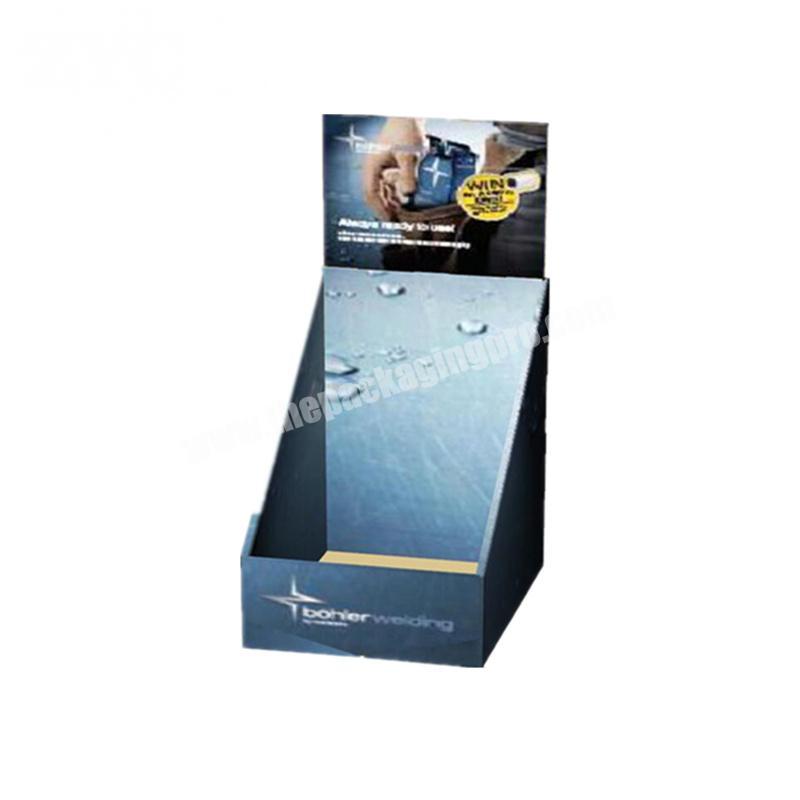 Printed Corrugated Cardboard PDQ Paper Display Box For Detail Store
