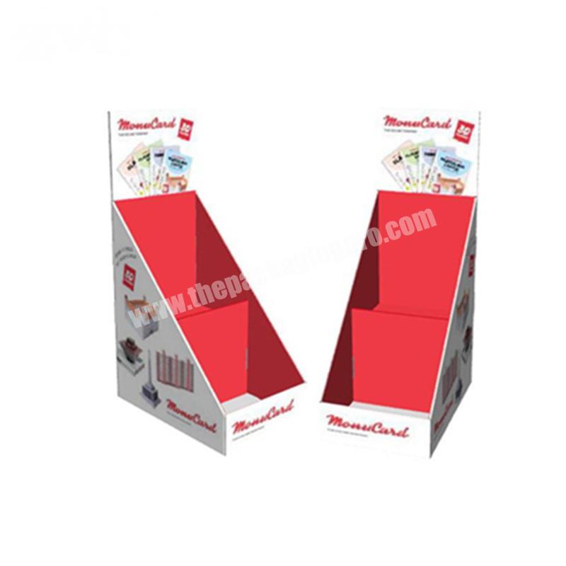 Printing Foldable Paper PDQ Merchandising Cardboard Counter Display