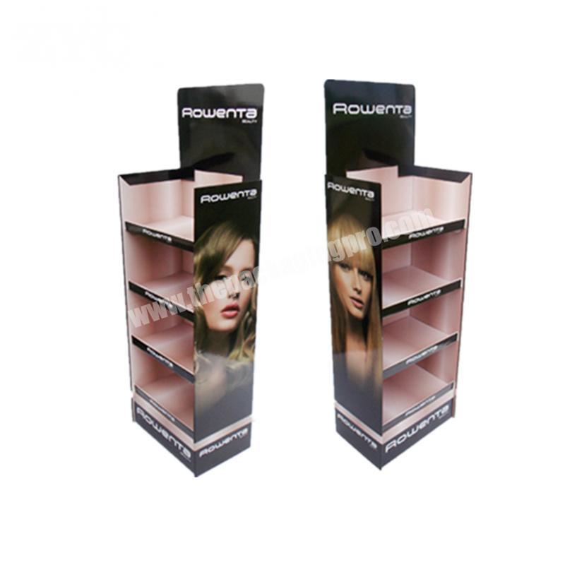 Promotional Custom Design Cardboard Shelf Display Racks for Hair Dye