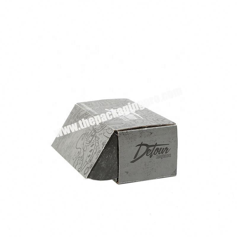 Custom printing foldable corrugated kraft paper cardboard apparel carton packaging shipping box