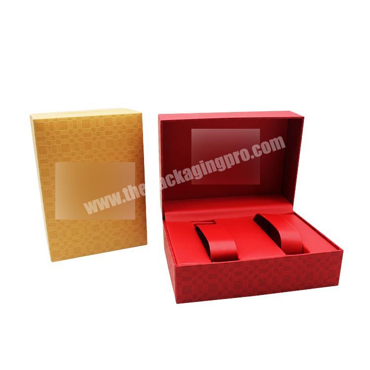 Pu leather professional gift pocket watch custom cardboard box with lid