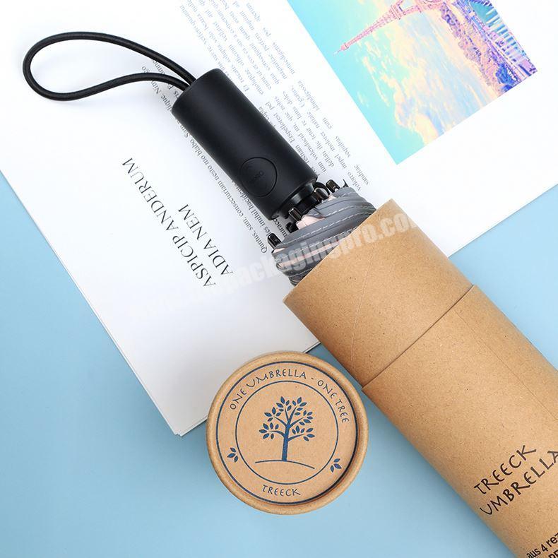 Recyclable Custom Made Kraft Rolled Edge Cardboard Cylinder Paper Tube