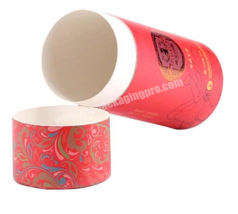 Recyclable Round kraft gift paper tube packaging  for tea biodegradable cardboard round box