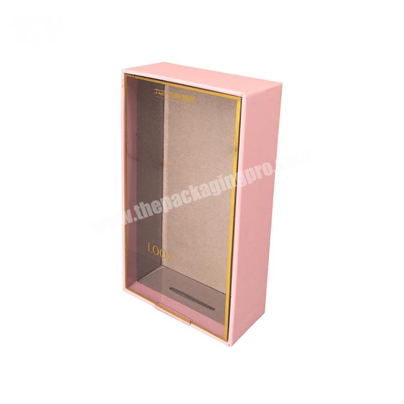 Recycle Customized Paper Window Boxes Cardboard Package Box with PVC Window