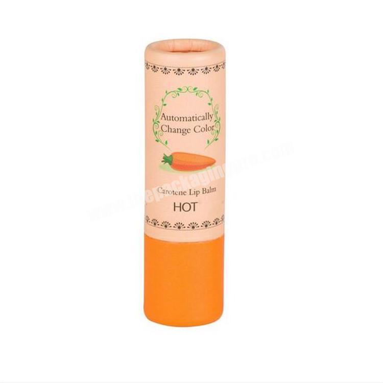 Recycled Material  Eco Friendly Custom Paper Lipstick  Tubes Empty Cylinder Paper Tube Package For Lip Balm