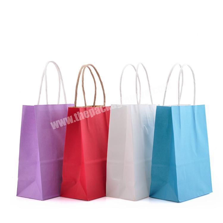Recycled custom pritned foldable small clothing shopping gift jewelry paper bag packaging