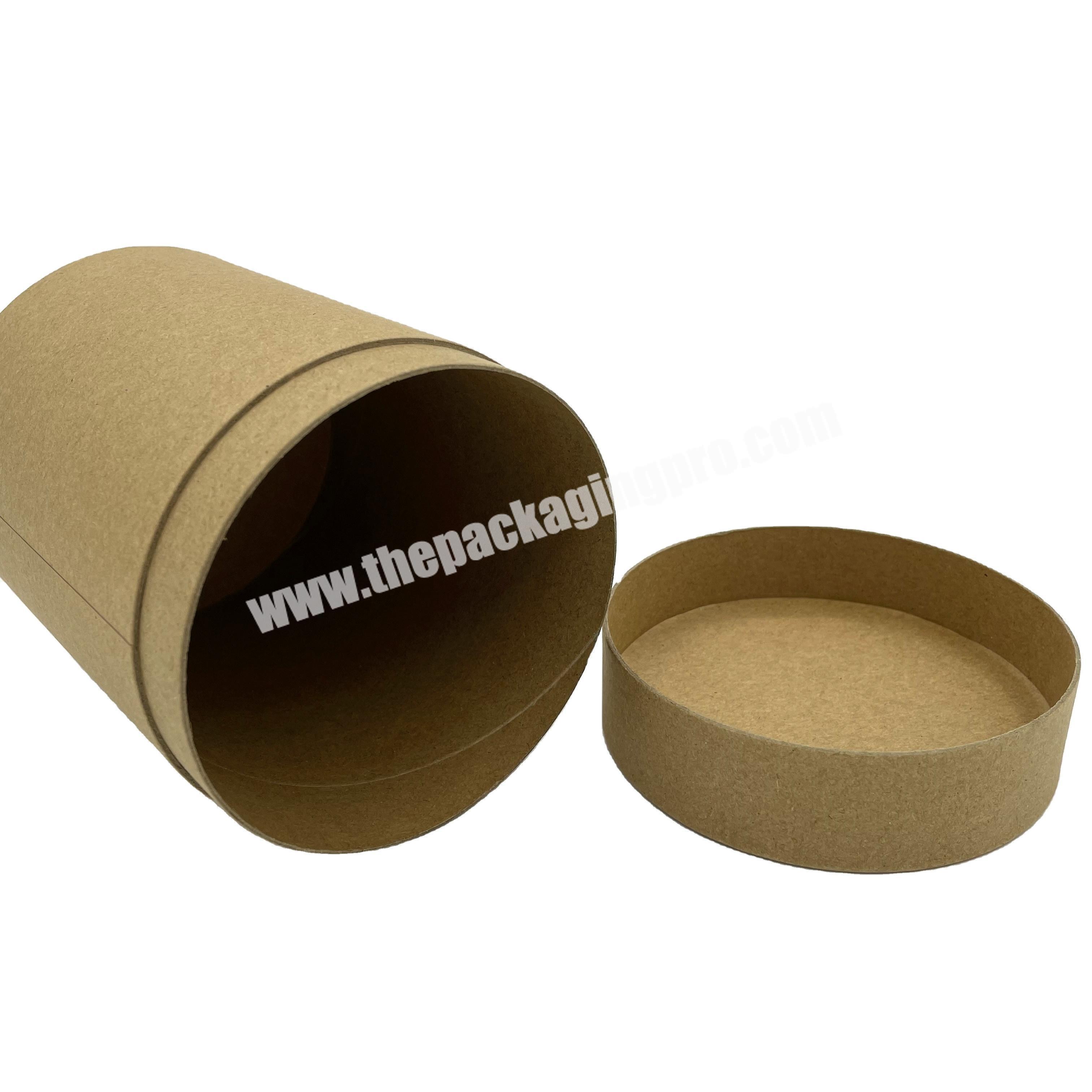 Cylinder Kraft Paper Tube with Custom Printed Recyclable Cardboard Brown Round Cardboard Packaging Biodegradable