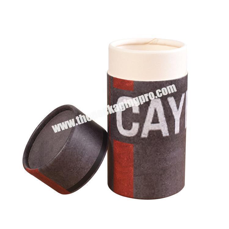 Recycled materials EVA foam insert CBD oil packaging tube cardboard cylinder packaging box for hemp oils bottles