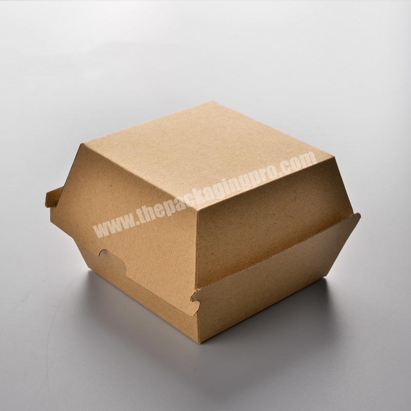 Recycled paper burger box one-time take-out food packaging box