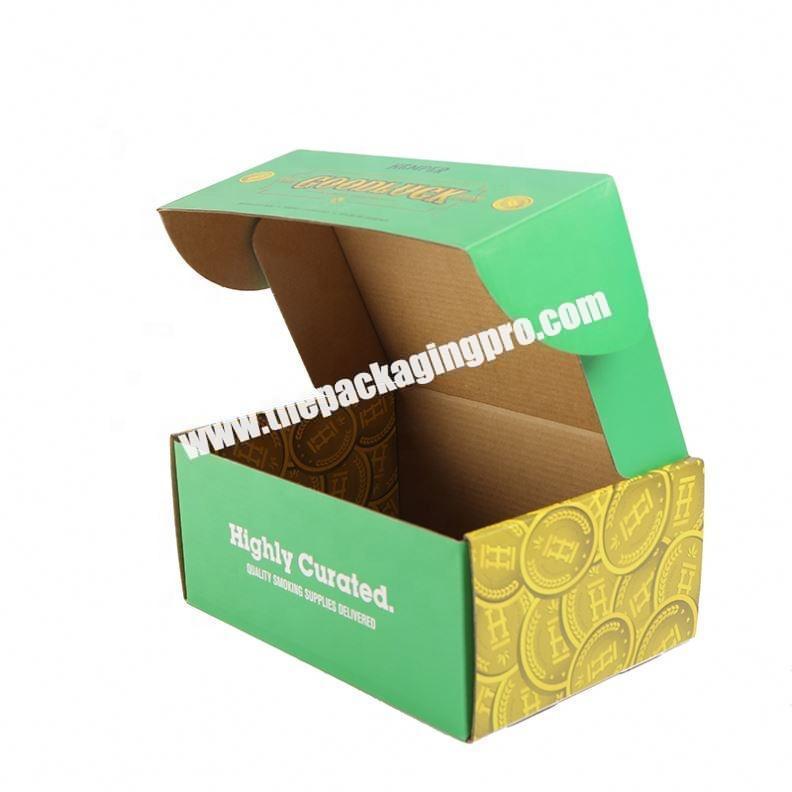 Customized eco-friendly cosmetics corrugated paper shipping boxes