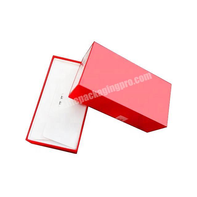 Red Printed Lift Off Luxury Electronic Packaging Accept Paper Smart Mobile Generic Cell Phone Storage Packaging Retail Rigid Box