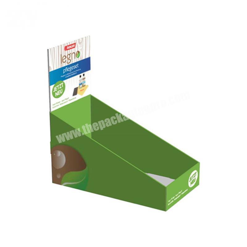 Retail POP Cardboard Counter Top Display Stand for Bottles