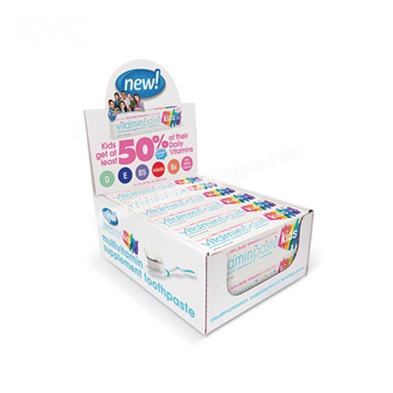 Retail Store Custom POP Snack Cardboard Display Box Paper PDQ Display
